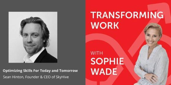 In a recent podcast interview with Work Futurist Sophie Wade, Sean explained how SkyHive can help organizations and individuals best align their current skills and capabilities with business and career growth trajectories.
