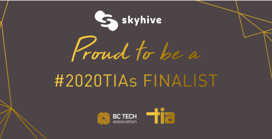 SkyHive is honoured to be selected as a finalist for the 2020 Spirit of BC Tech – Purpose award!